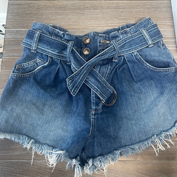 We The Free Pants - We The Free Denim Belted Jean Shorts